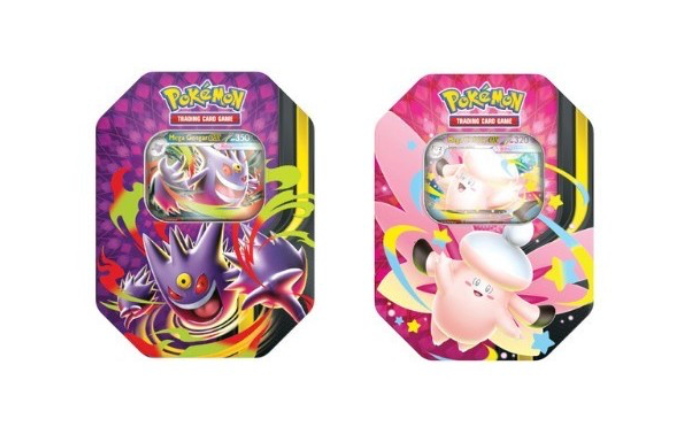 Pokémon TCG: Mega Moonlit Tin Case [Mega Gengar ex & Mega Clefable ex] [6 each]