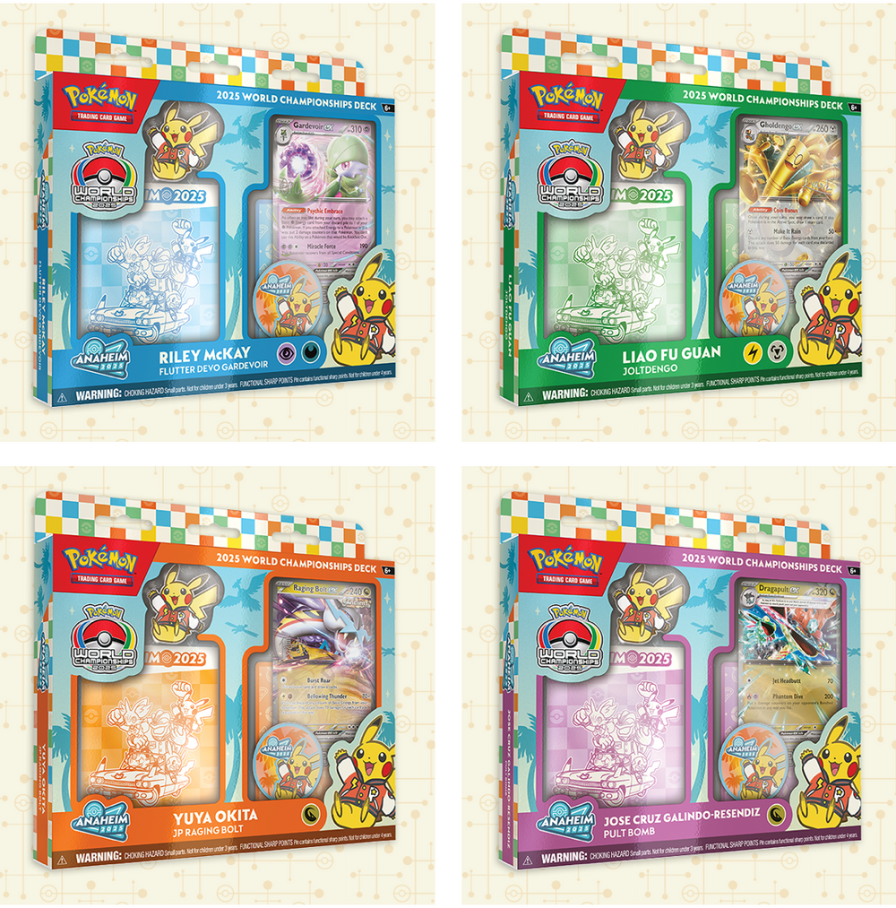 Pokémon TCG: 2025 World Championships Deck Display [8 Decks]