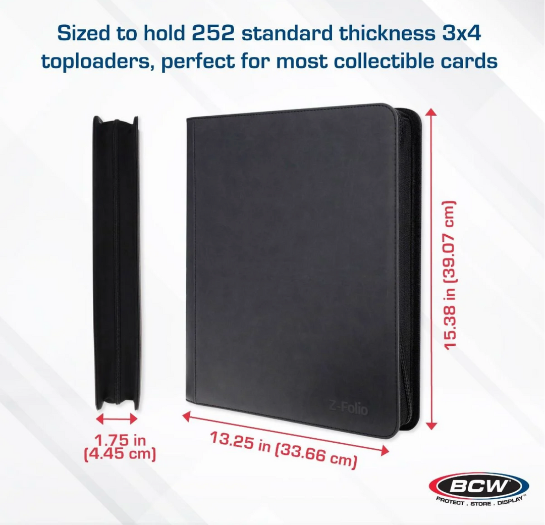 Z-Folio 9-Pocket XL Album - Toploaders - Black