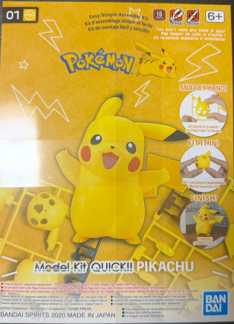 Pokémon: Bandai Spirits Pokemon Model Kit- Pikachu