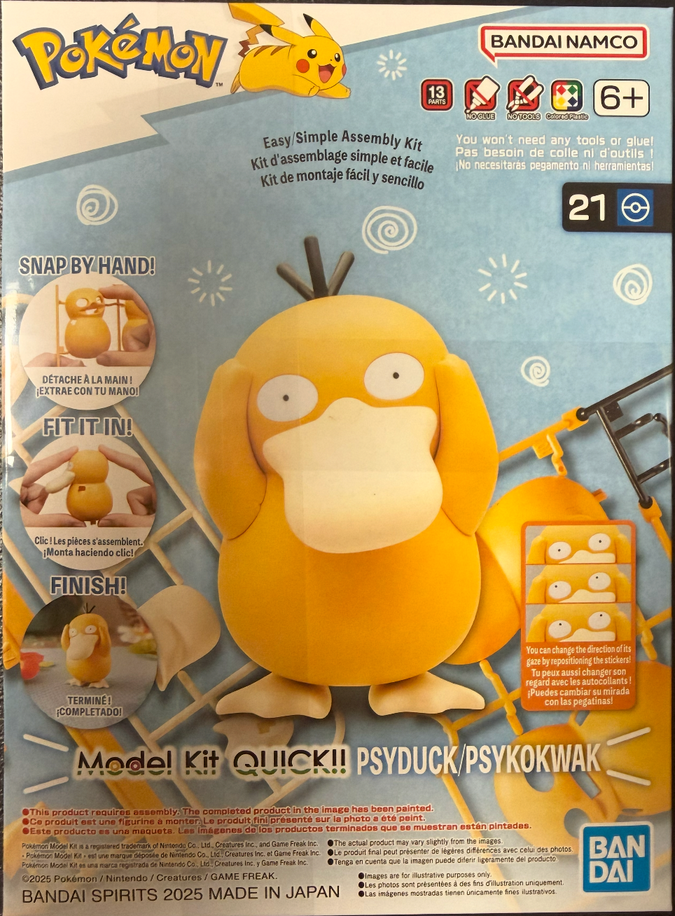 Pokémon: Bandai Spirits Pokemon Model Kit- Psyduck