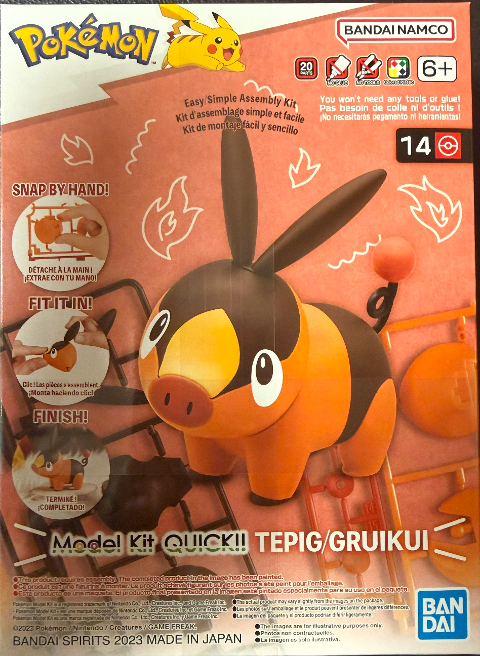Pokémon: Bandai Spirits Pokemon Model Kit- Tepig