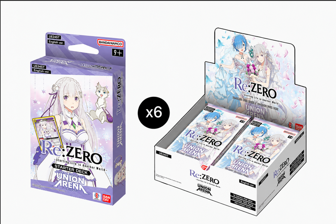 Union Arena: Re:ZERO -Starting Life in Another World- Booster Box &amp; Starter Deck Display