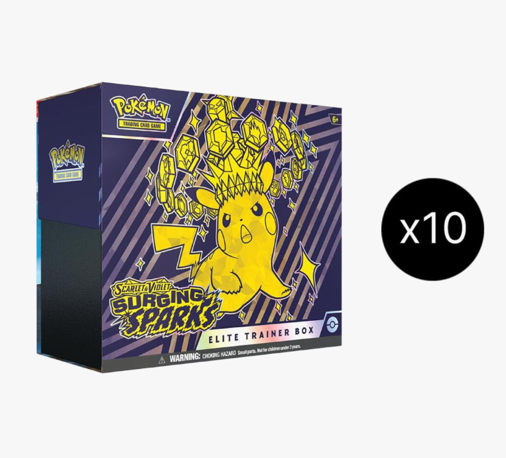 Toy Master Pokemon TCG: Surging Sparks Scarlet & Violet Booster Box - Factory Sealed (SV08) Pokemon Cards Toy Master Pokemon TCG: Surging Sparks Scarlet & Violet Booster Box - Factory Sealed (SV08) Pokemon Cards