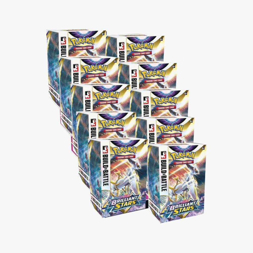 Pokemon Cards SWSH09: Brilliant Stars Build & Battle Box Display