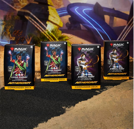 Magic: The Gathering Aetherdrift Commander Deck Case - [2 Living Energy + 2 Eternal Might]