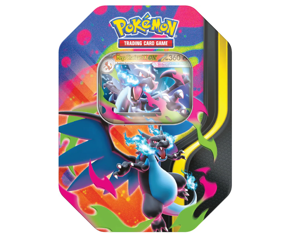 Pokémon TCG: Mega Charizard X and Mega Charizard Y Tin [Set of 2]