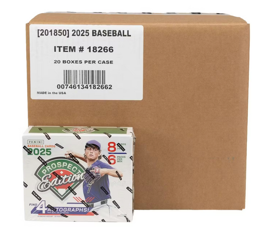 2025 Panini Prospect Edition Baseball Hobby Case [20 BOX CASE]