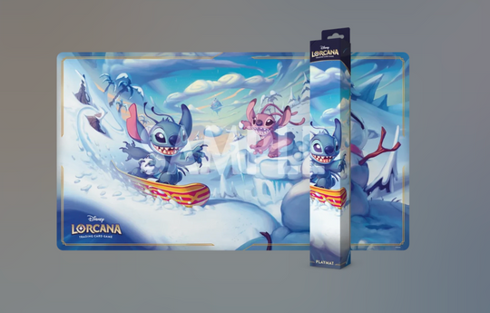 Disney Lorcana: Hyperia City Booster Box &amp; Miguel &amp; Snowboarding Stitch Playmat  [PRE-ORDER]