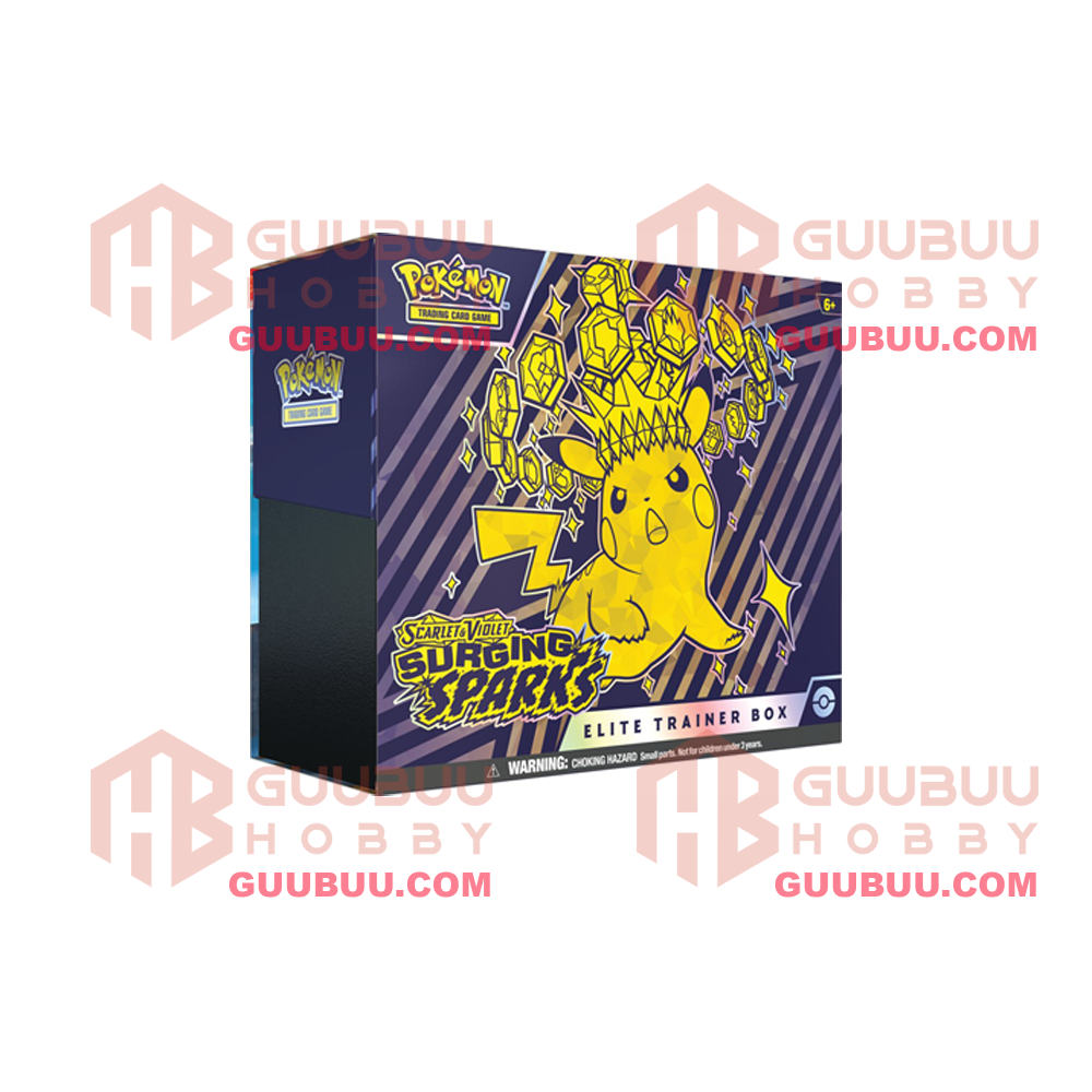 Pokemon Scarlet and Violet 8 (SV08) Surging Sparks Elite Trainer Box GuuBuu Hobby Pokemon Scarlet and Violet 8 (SV08) Surging Sparks Elite Trainer Box GuuBuu Hobby