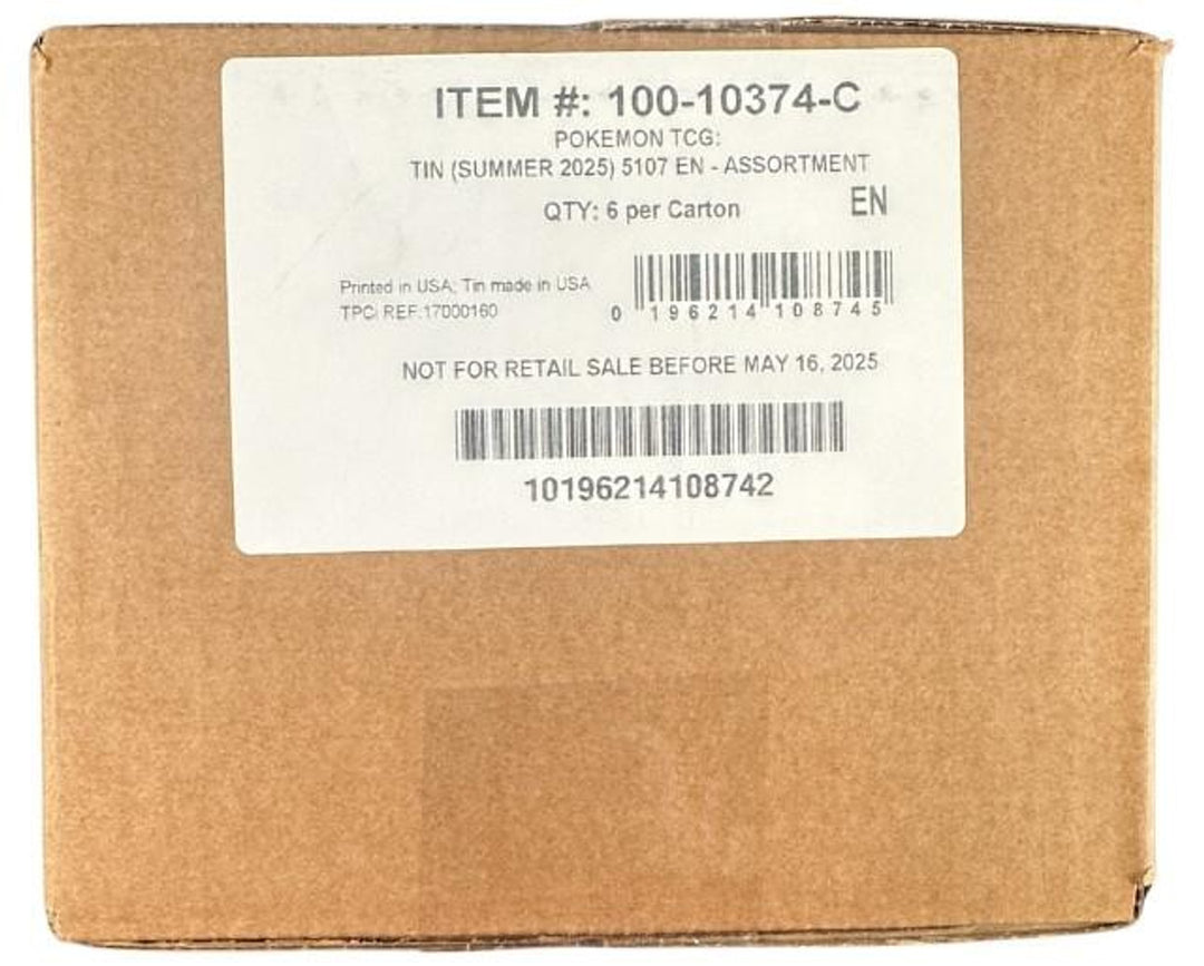 Pokemon TCG Slashing Legends 6-Tin Case