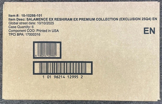 Pokemon Salamence ex & Reshiram ex Premium Collection 6-Box Case