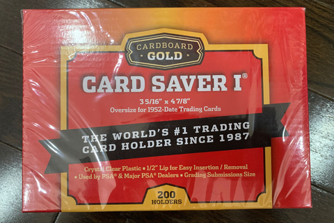 200ct Cardboard Gold Card Saver 1 - Semi Rigid Sleeves Protectors - PSA - BGS - Graded Card Submissions - GuuBuu Hobby