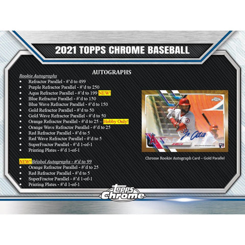 2021 Topps Chrome Baseball - GuuBuu Hobby